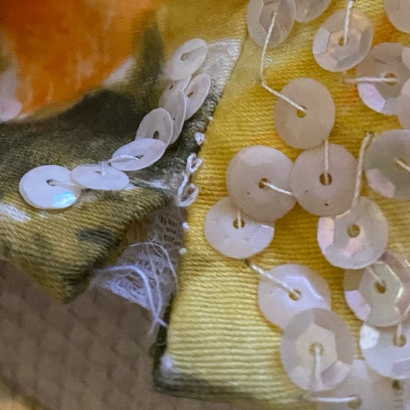 TRUE VINTAGE 1960’s Sequined, Floral Wiggle Dress - Picture 10 of 15